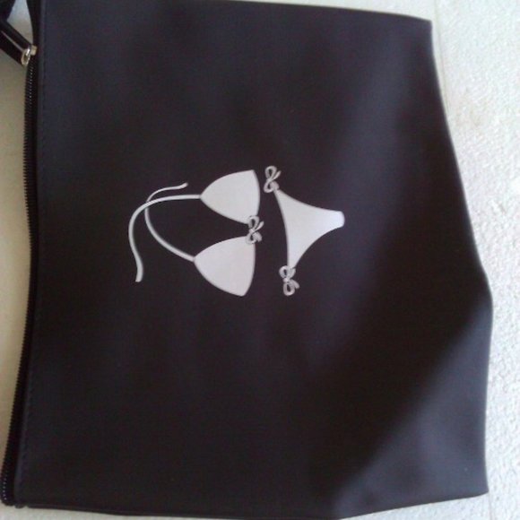 Jessica black and translucent 4 pc beach bag set - Picture 4 of 4
